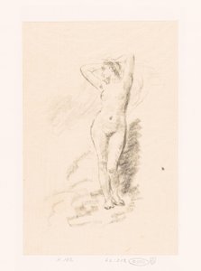 Studie av en stående naken kvinna av Ignace Henri Jean Fantin Latour