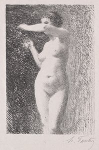 Studera för Eva av Ignace Henri Jean Fantin Latour
