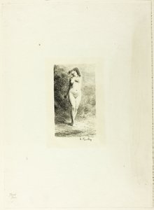 Studie av stående kvinna, sedd framifrån av Ignace Henri Jean Fantin-Latour