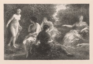 Badgästerna av Ignace Henri Jean Fantin-Latour