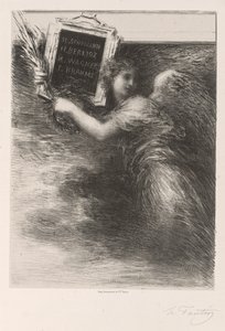 Musikens geni av Ignace Henri Jean Fantin-Latour