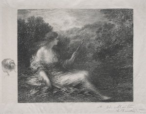 Jägaren av Ignace Henri Jean Fantin-Latour