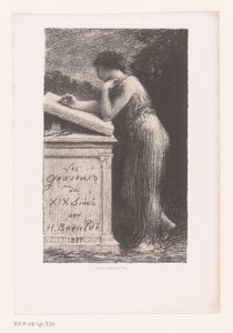Titelprent voor: XIX-talets gravörer Litografi av Ignace Henri Jean Fantin Latour