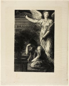 Till J. Brahms av Ignace Henri Jean Fantin-Latour