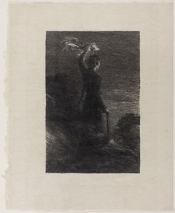 Tristan och Isolde, akt II: Signal i natten av Ignace Henri Jean Fantin Latour