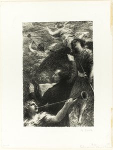 Det gälla ljudet av trumpeten av Ignace Henri Jean Fantin-Latour