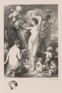 Venus Anadyomene av Ignace Henri Jean Fantin-Latour