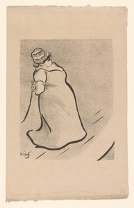 Porträtt av sångerskan Jeanne Bloch Joan Bloch Kafékonsertens artister (serietitel) Le Café Concert (serietitel)