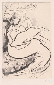 Sittande kvinna, ca. 1895-1900. av Henri Gabriel Ibels