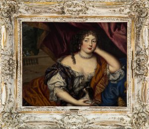 Porträtt av Louise Renée de Penancoët de Kérouaille, hertiginna av Portsmouth 1649-1734