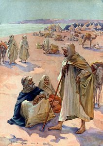 Utsikt över en morisk Brakna-marsch i Podor-regionen i Senegal, början av 1700-talet (En morisk marknad nära Podor, Senegal