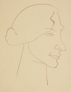 Sophie i profil av Henri Gaudier-Brzeska