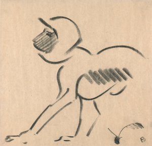 Hukande apa av Henri Gaudier-Brzeska