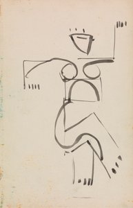 Dansande figur av Henri Gaudier-Brzeska
