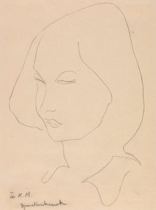 Katherine Mansfield av Henri Gaudier-Brzeska