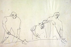 Arbetare av Henri Gaudier-Brzeska