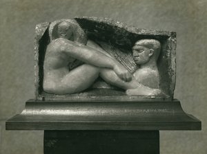 Odalisque (man och kvinna) 1912-13 (alabaster)