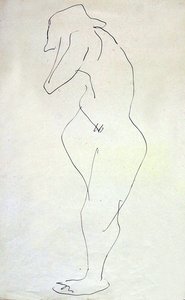 Sophie Nude, vänder sig bort