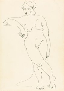 Stående kvinnlig figur