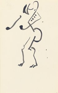 Studie för "Red Stone Dancer", 1914 av Henri Gaudier-Brzeska