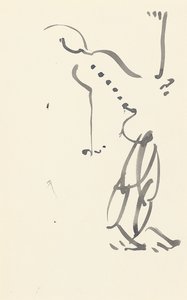 Studie för "Red Stone Dancer", 1914