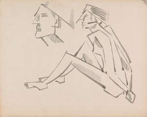 Två figurstudier av Henri Gaudier-Brzeska
