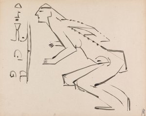 Två studier för en skulptur av Henri Gaudier Brzeska