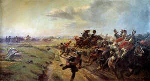 The Eve of Waterloo (16 juni av Henri Georges Jacques Chartier