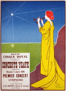 Konserter Ysaye på den kungliga cirkusen i Bryssel av Henri Georges Jean Isidore Meunier