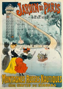Paris trädgård - berg-och dalbana, 1895.