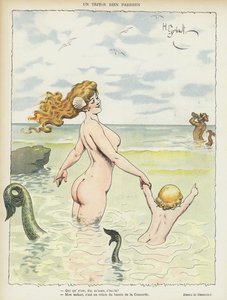 Illustration för Le Rire (färg litho)