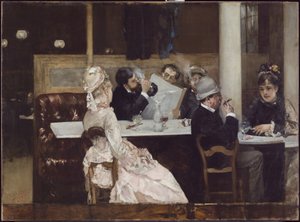 Caféscen i Paris, 1877