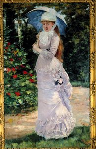Porträtt av Madame Valtesse de la Bigne (1861-1910), kurtisan som fungerade som modell för Nana. Målning av Henri Gervex (1852-1929)