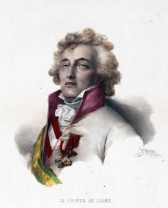 Porträtt av prins Charles Joseph de Ligne (1735-1814) - Porträtt av Charles-Joseph, Prince de Ligne - av Grevedon, Pierre Louis Henri (1776-1860)