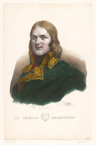 Porträtt av Jean-Étienne Championnet Le General Championnet (titel på objekt) Generals of the Empire (serietitel) av Henri Grevedon