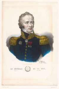 Porträtt av Maximilian Sebastien Foy General M.lien S.tien Foy, MP för Aisne (titel på objekt) Generals van het Keizerrijk (serietitel)