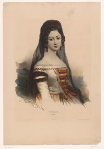 Kvinna i spansk klänning Xérès (Espagne) (titel på objekt) Kvinnor i traditionell kostym (serietitel)