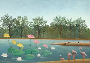 Flamingos av Henri J.F. (1844 1910) Rousseau