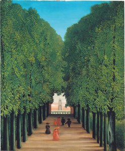 The Avenue in the Park at Saint Cloud, ca 1908 (olja på duk) av Henri Rousseau