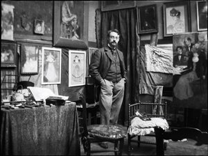 Henri Matisse i verkstaden hos Henri Evenepoel, 1897.