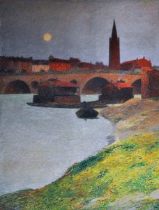 Utsikt över Toulouse, ca 1900 (fresco)