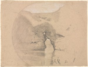 Sorrento, drottning Joans bad av Henri Joseph Harpignies