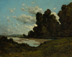 Floden Loire vid Nevers av Henri Joseph Harpignies