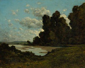 Floden Loire i Nevers, 1901. av Henri Joseph Harpignies