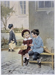 Fri handel - akvarell av Geoffroy i "" Le Figaro Illustré""", maj 1901 av Henri Jules Jean Geoffroy