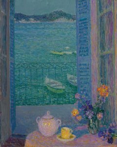 Blommor vid fönstret, Villefranche-sur-Mer, 1928
