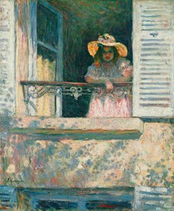 Flicka vid fönstret; Flicka vid fönstret, ca 1903-1904 av Henri Lebasque