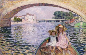 I båten, 1903 av Henri Lebasque