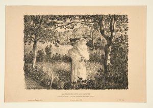 Promenaden i trädgården av Henri Lebasque