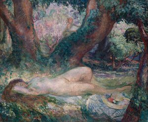 Sovande nymf av Henri Lebasque
